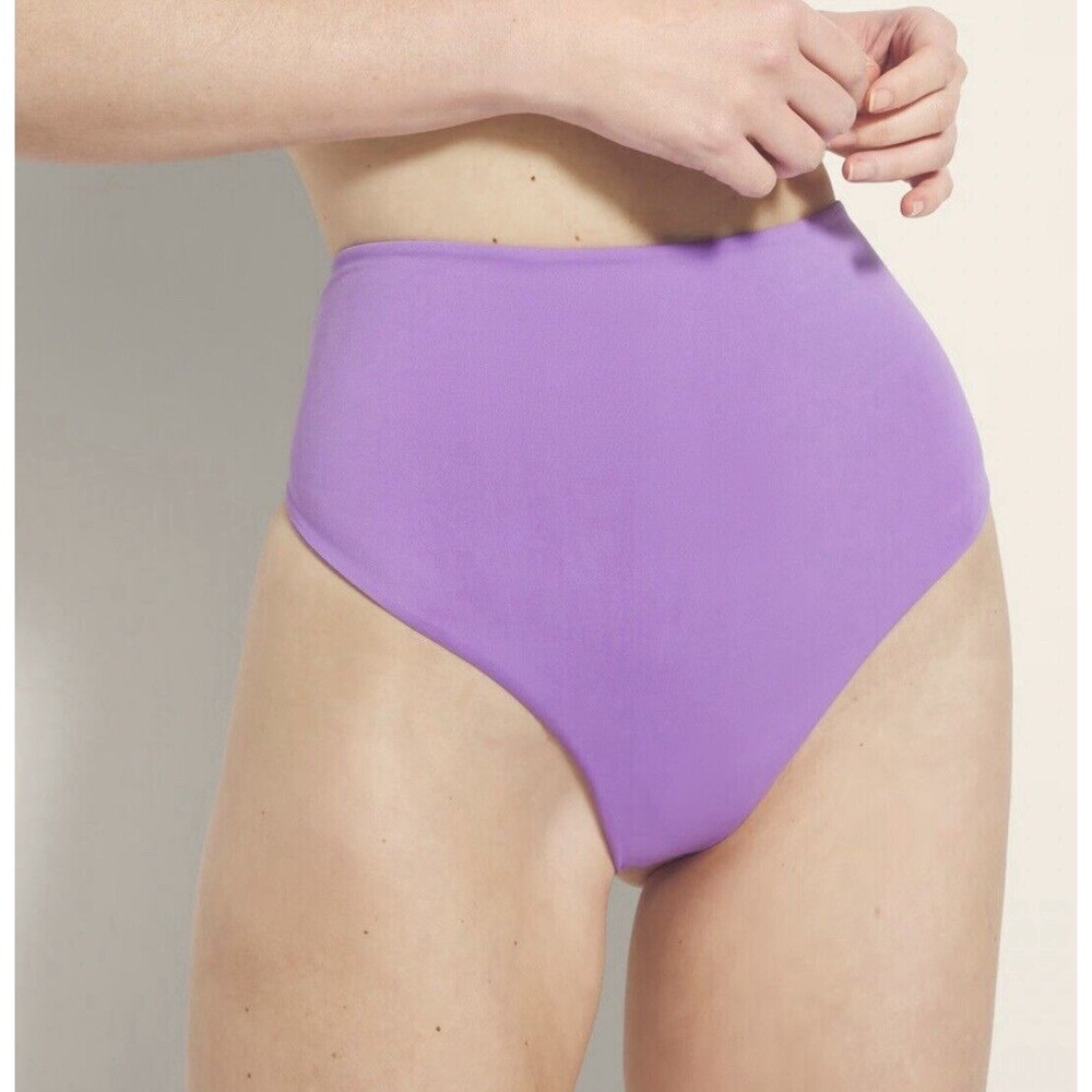 Soma Thong, Vanishing Tummy High Waist Thong Panty Lavender Purple Size Medium